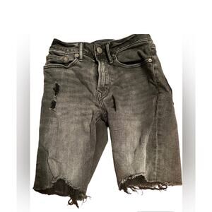 American Eagle Next Level  Distressed Denim Shorts